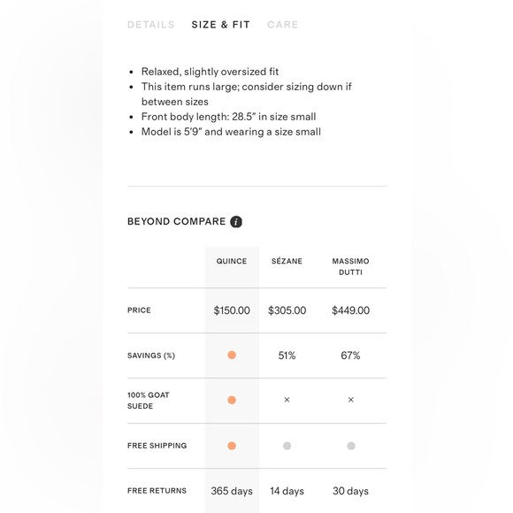 NWT Quince 100% Goat Suede Leather Over-shirt Black Woman’s Size Medium - Picture 10 of 11